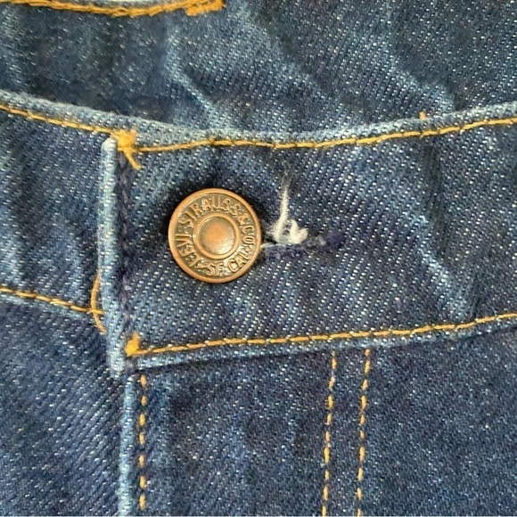 Vintage Levis BELL BOTTOMS Jeans Orange Tab 70s Style Retro Denim Hemmed Mens 33 - Picture 6 of 14